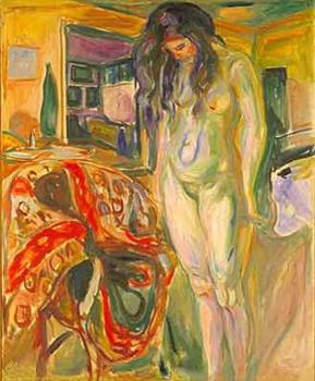 Edvard Munch : Model by the Wicker Chair